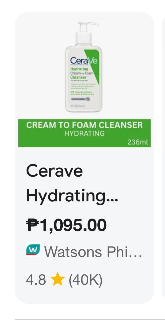 Cerave Moisturizing Facial Cleanser (Category: Face Care) located in Cebu City. Submitted by condodeclutterph (Listing ID 1440382273, Image 2). Description: .