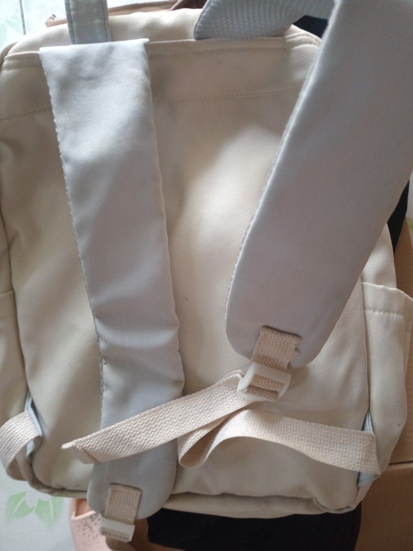 Cream with light blow accent with pouch and bagpack (Category: Backpacks) located in Manila. Submitted by padillahe35291 (Listing ID 1440271987, Image 2). Description: .
