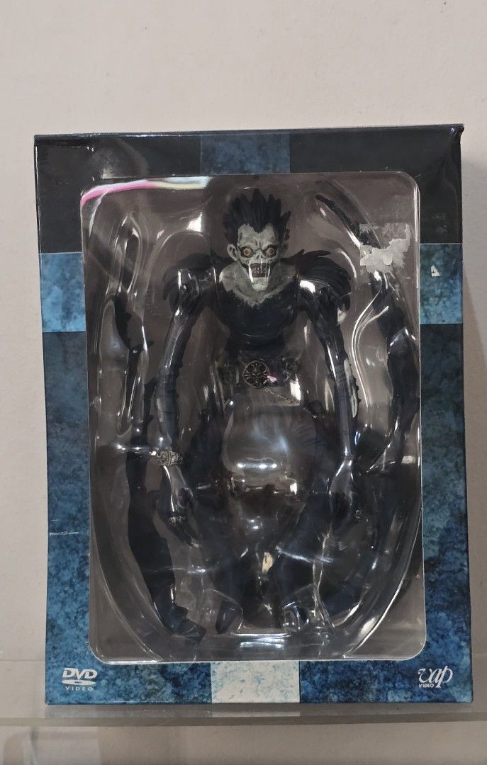 Death Note Ryuk Original Figure DVD Limited Edition (BIB) (Category: Figurines & Statues) located in Manila. Submitted by airenegon63224 (Listing ID 1440295521, Image 1). Description: - Authentic Ryuk figure from Death Note - Original item from the limited edition DVD set - Comes with its display stand - Includes the original box (note: box shows some wear) - A must-have collectible for any Death Note fan - Rare find, don't miss out!.