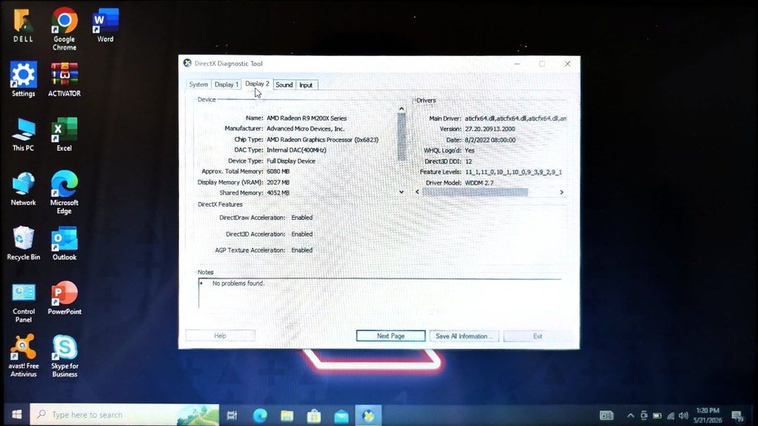 Dell Laptop Intel Core i5 (Category: Laptops & Notebooks) located in Quezon City. Submitted by xienluna069 (Listing ID 1440263296, Image 3). Description: - Dell Latitude 3540 - Intel Core i5 4th Gen - 8GB RAM ( Upgradable ) - 15.6-inch Display 1080P - Windows 10 Pro - Ideal for everyday tasks and casual gaming - 128GB SSD ( Upgradable ) - AMD RADEON GRAPHICS R9 M200X 2GB - No Issue, What you see is what you get. Unit, Wireless Mouse and Charger -