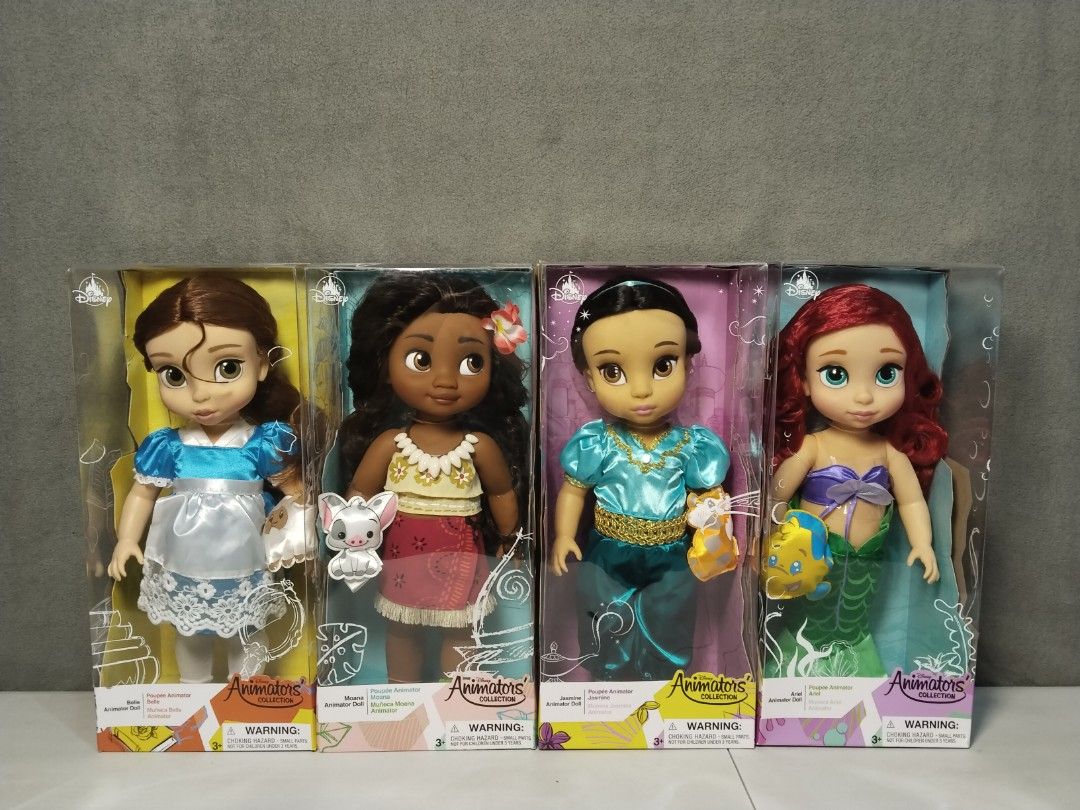 Disney Animators (Category: Figurines & Statues) located in General Trias. Submitted by noahslittletreasure (Listing ID 1440322900, Image 1). Description: Brand New Disney Store Dolls Animators from USA Available Belle Jasmine.