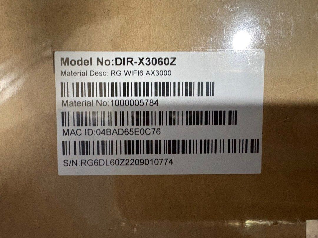 D-Link AX3000 WiFi 6 Router DIR-X3060Z465994898075832321