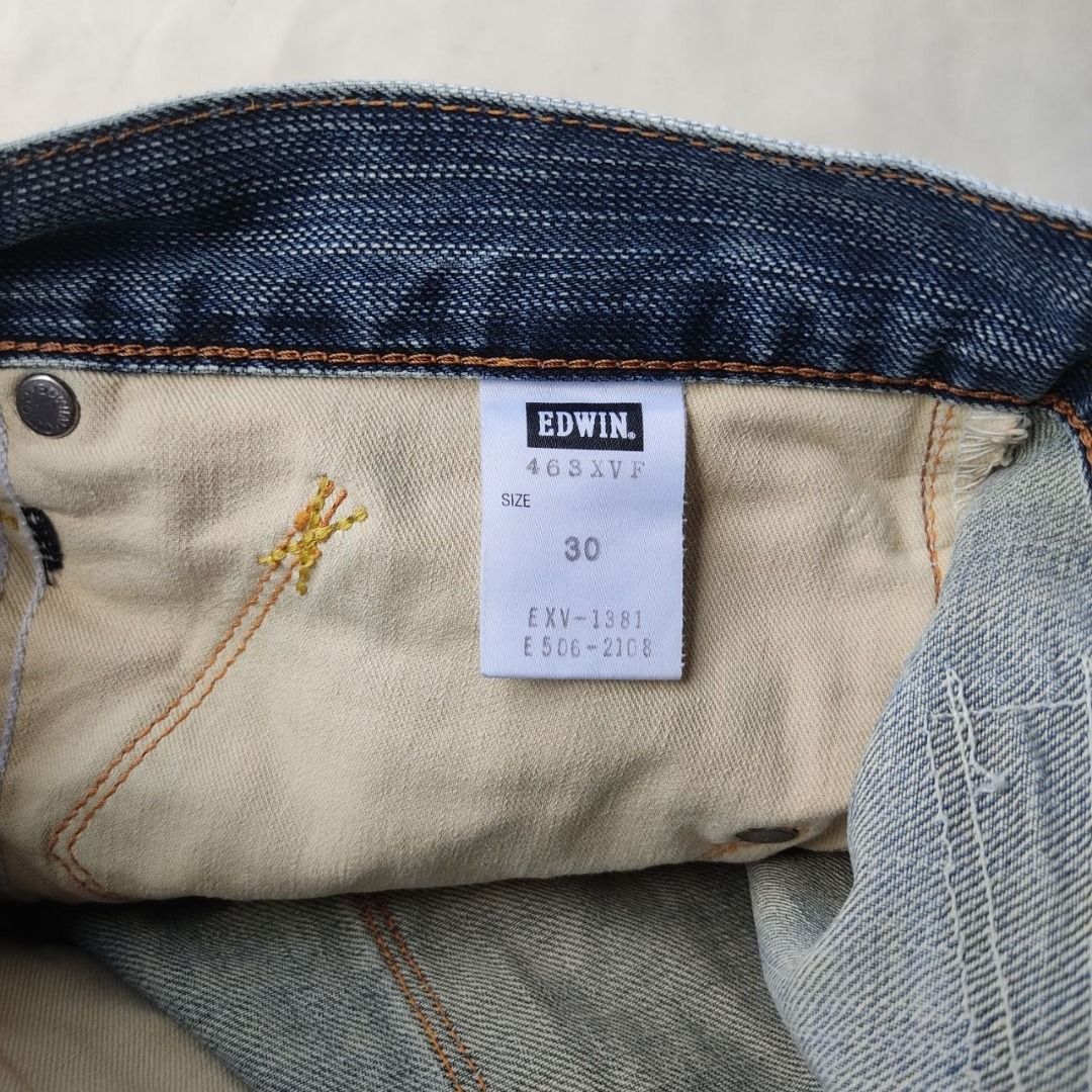 EDWIN 3D CUT DENIM EDWIN XV FUNCTION 463XVF Capri Pants (Category: Jeans) located in Pagsanjan. Submitted by ovothrift (Listing ID 1440315501, Image 3). Description: length - 33 size 32 hem - 8 thigh - 13 no issue very good condition Feel free to message me if you have questions or want more photos All dimensions are sized in inches.