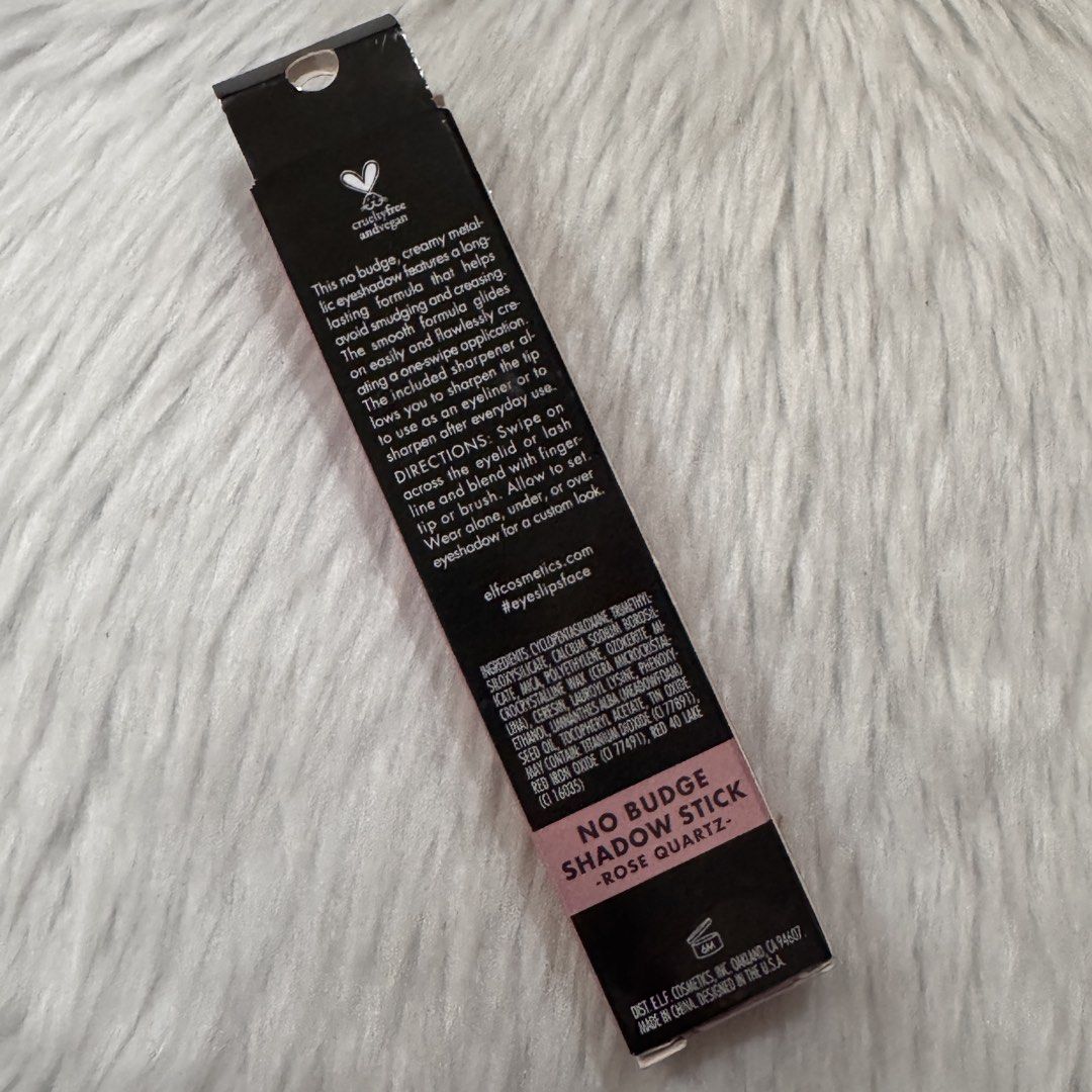 e.l.f No Budge Shadow Stick Rose Quartz (Category: Makeup) located in Las Pinas. Submitted by defg35 (Listing ID 1440231383, Image 2). Description: New.