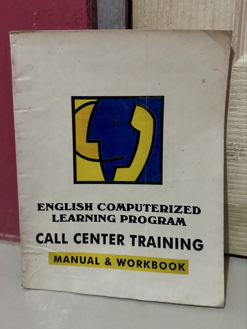 English Computerized Learning Program Call Center Training Manual & Workbook (Category: Textbooks) located in Talavera. Submitted by elledepartment (Listing ID 1440340464, Image 1). Description: Future call center agents! 👋 Looking to boost your English skills for that dream BPO job? This 'English Computerized Learning Program Call Center Training Manual & Workbook' is your perfect companion! It's designed to help you master the essentials, from