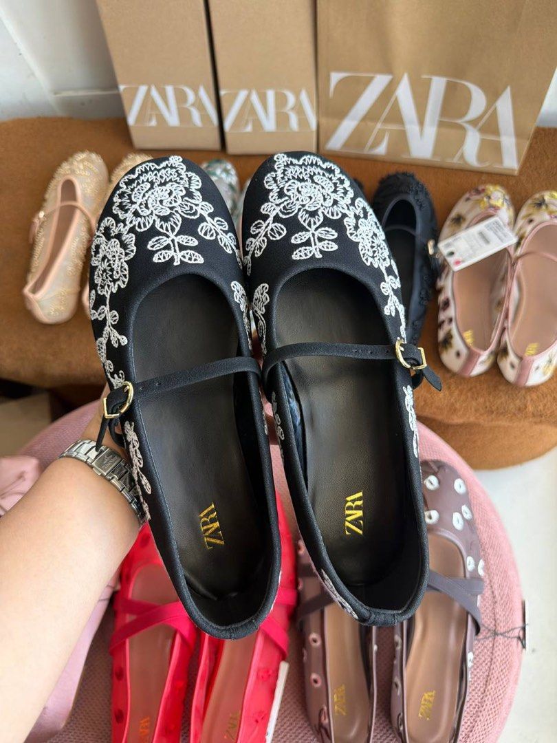 Floral Ballerina Shoes (Category: Flats & Sandals) located in Manila. Submitted by aiman_sole5 (Listing ID 1440323112, Image 2). Description: ₱950 ✔️ with box and paperbag Available size: 35 / 36 / 37 / 38 / 39 / 40 📍Candelaria, Quezon • lalamove available • J&T shipping available.