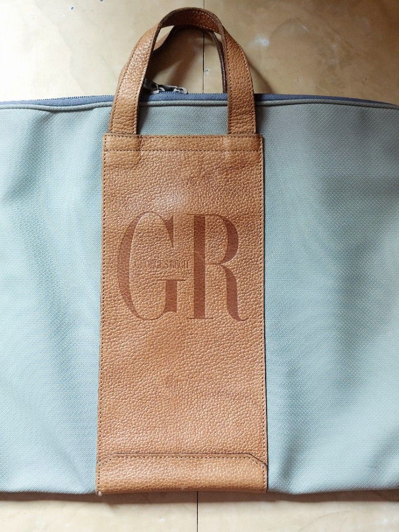 Georges Rech Laptop/Document Bag (Category: Luxury Bags & Wallets) located in Muntinlupa City. Submitted by sakurambo_des (Listing ID 1440236254, Image 3). Description: Georges Rech Paris by Ace Co.Ltd.Tokyo Lightweight Woven nylon and Pebbled -grain leather materials. in very good condition..