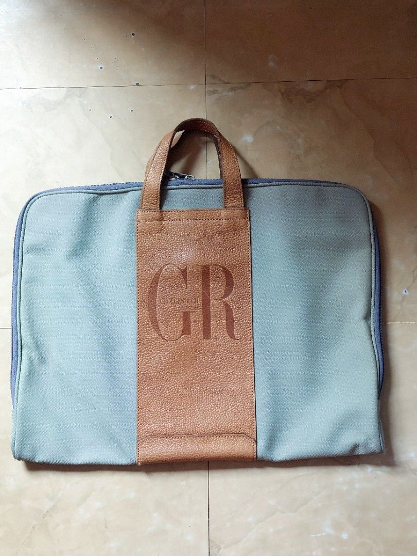 Georges Rech Laptop/Document Bag (Category: Luxury Bags & Wallets) located in Muntinlupa City. Submitted by sakurambo_des (Listing ID 1440236254, Image 1). Description: Georges Rech Paris by Ace Co.Ltd.Tokyo Lightweight Woven nylon and Pebbled -grain leather materials. in very good condition..