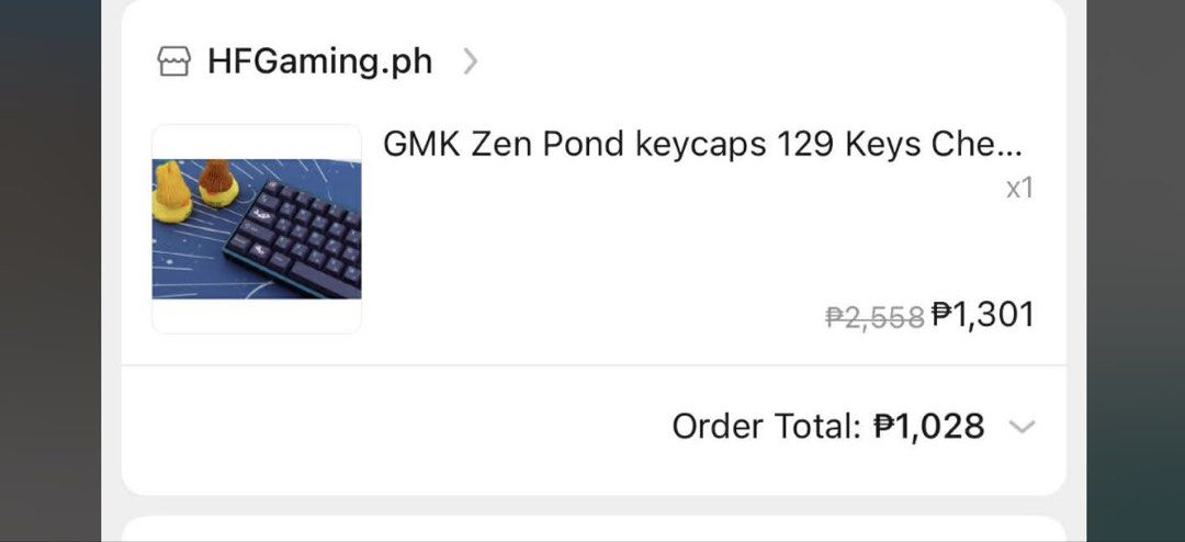 GMK Zen Pond Keycaps 129 Keys Cherry Profile (Category: Computer Keyboard) located in Paranaque City. Submitted by cheetoscries (Listing ID 1440205758, Image 2). Description: - GMK Zen Pond Keycaps Set - 129 Keys - Cherry Profile - Unique Zen pond, koi fish, and Japanese character design - Elevate your mechanical keyboard's look and feel.