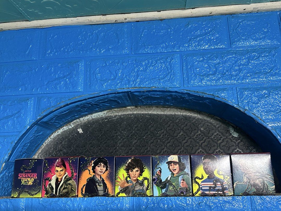 Happy Meal Toy, Stranger Things Action Figure Set (Category: Figurines & Statues) located in Bulacan. Submitted by jerwin58 (Listing ID 1440206840, Image 1). Description: P150 each - Collect your favorite Stranger Things characters! - Detailed action figures. - Perfect for any fan of the show..