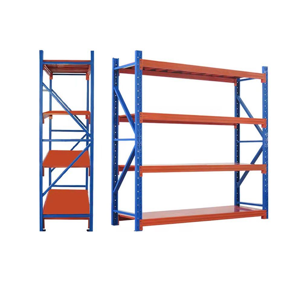 Heavy Duty Warehouse Storage Shelving Rack (Category: Shelves, Cabinets & Racks) located in Silang. Submitted by mykflor (Listing ID 1440236297, Image 3). Description: Size: 200 X 60 X 200 cm 4 Layers, 200kg capacity per layer. Color: Blue/Orange Material: All Metal Add 999php for additional layer. RFS: Shop for closure..