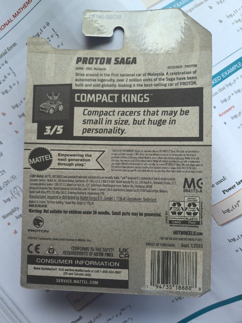 Hot Wheels 2024 Proton Saga Compact Kings 3/5, Hobbies & Toys, Toys ...