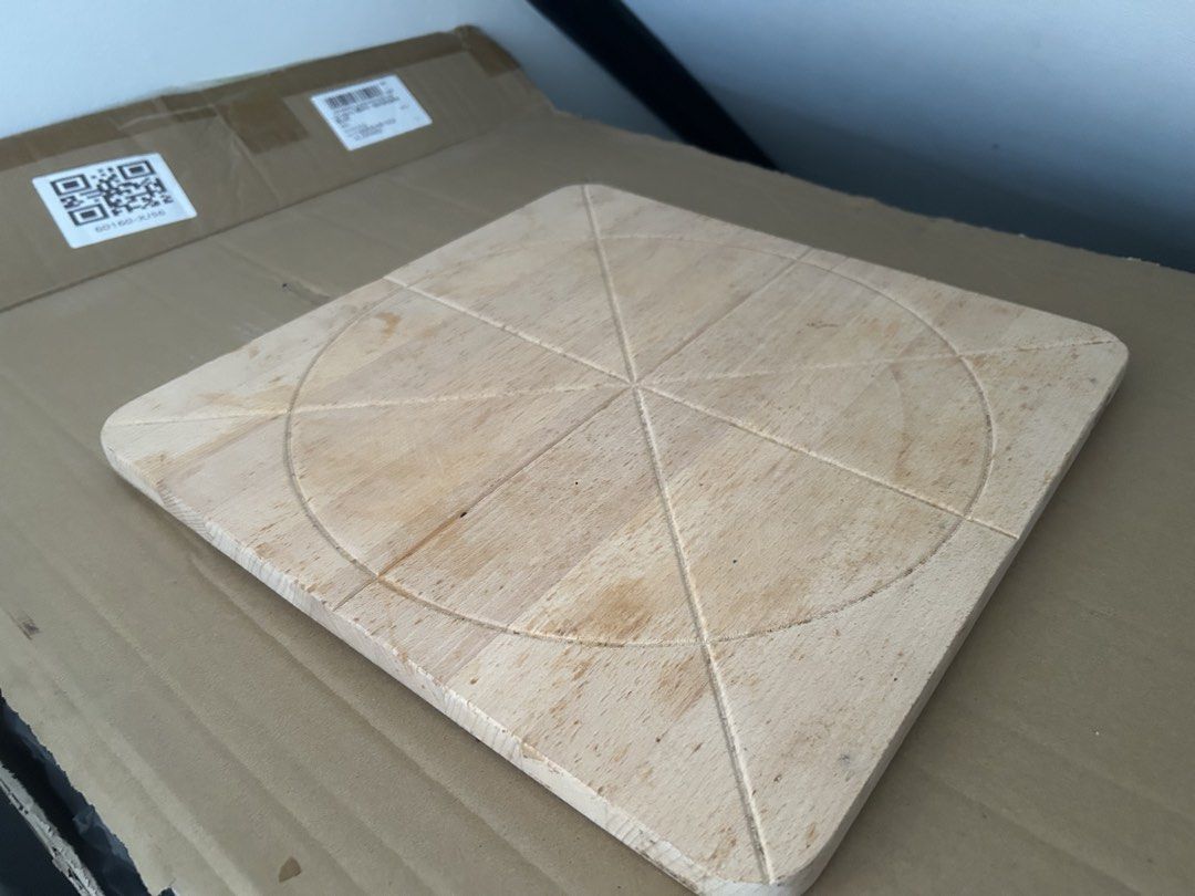 IKEA Wooden Cutting Board Pizza Board (Category: Craft Supplies & Tools) located in Santa Rosa. Submitted by allisonburgers (Listing ID 1440264260, Image 1). Description: - Genuine IKEA wooden board - Made from durable beech wood - Features built-in markings for easy pizza cutting - Shows minor signs of previous use, adding character - A versatile and stylish addition to any kitchen.