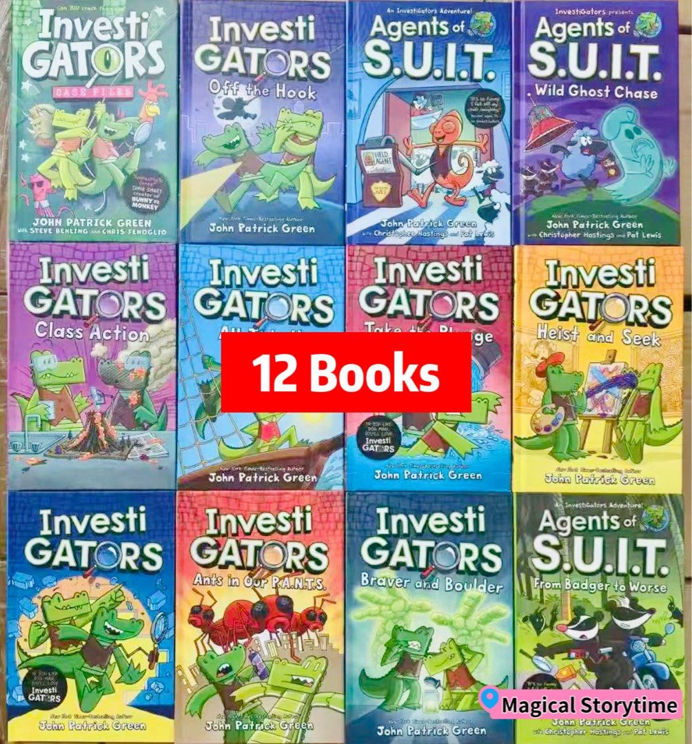 Investigators 12 books set Children comics Books case files agent
