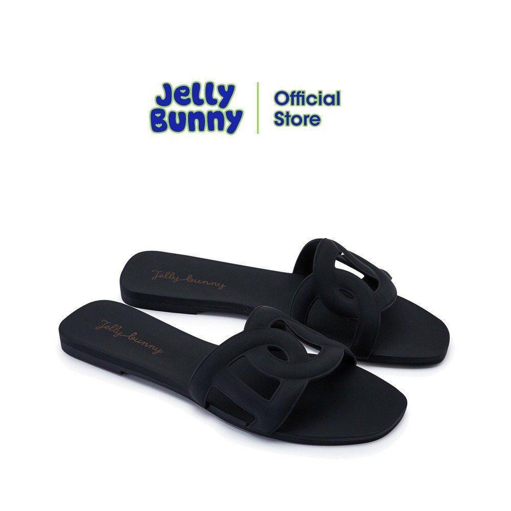 Jelly Bunny Black Slides Sandals (Category: Flats & Sandals) located in Bacolod City. Submitted by prelovedbyabb (Listing ID 1440330038, Image 1). Description: -authentic bought from thailand last 2024 -no box -only used 5x -rfs: decluttering .