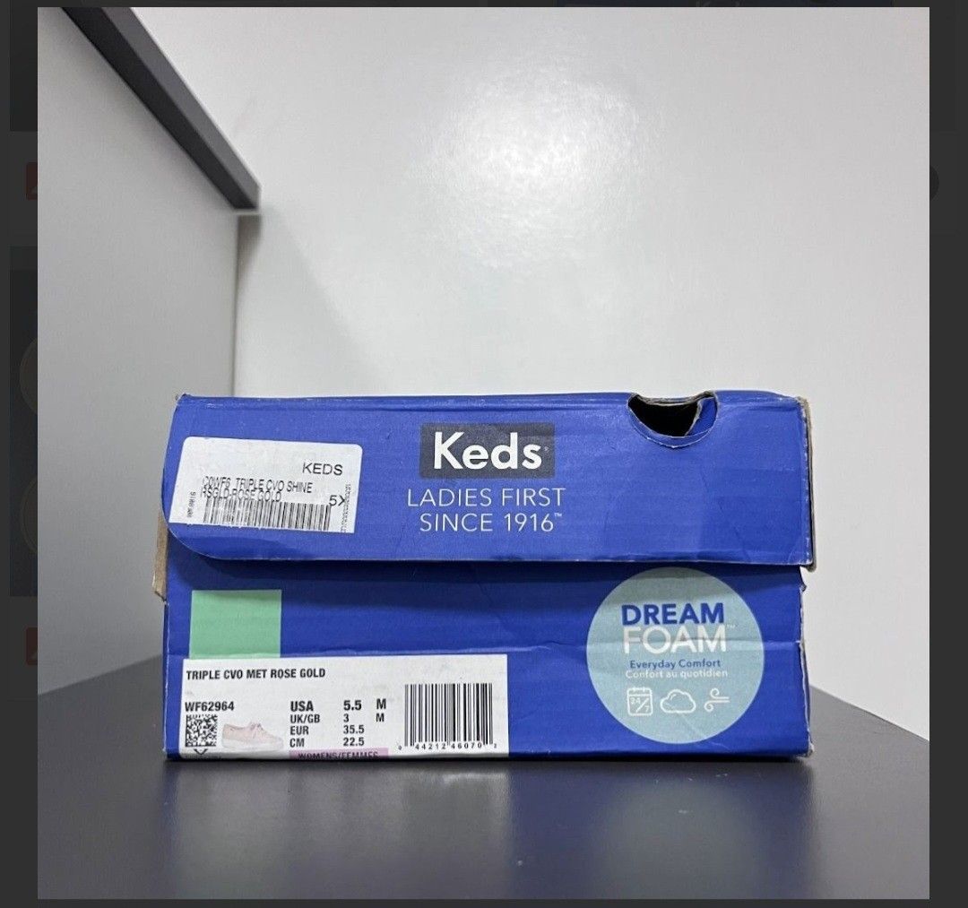 Keds Triple CVO MET Sneakers (Category: Sneakers) located in Antipolo. Submitted by hipishop (Listing ID 1440243634, Image 3). Description: - Keds Triple CVO MET sneakers - rose pink color - Chunky sole for added height - Lace-up closure Pre loved ..... - Includes original Keds box - Perfect for a touch of sparkle and elevation color may vary due to lighting .