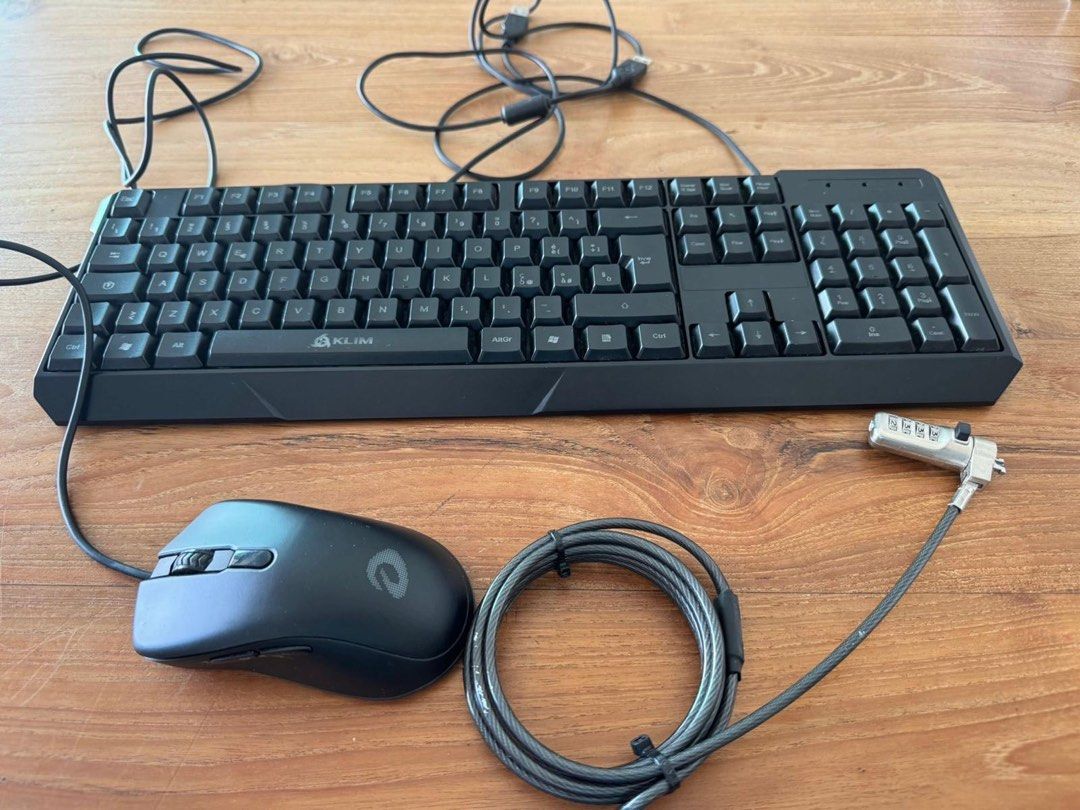 KLIM Keyboard and Mouse Combo with Security Lock465501191395747840