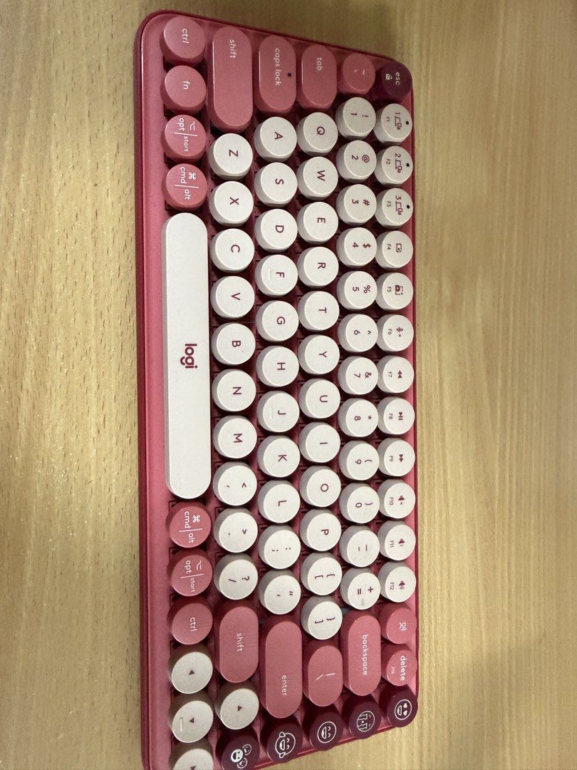 Logitech Wireless Mechanical Pop Keys Keyboard - Rose Pink465638434810767362