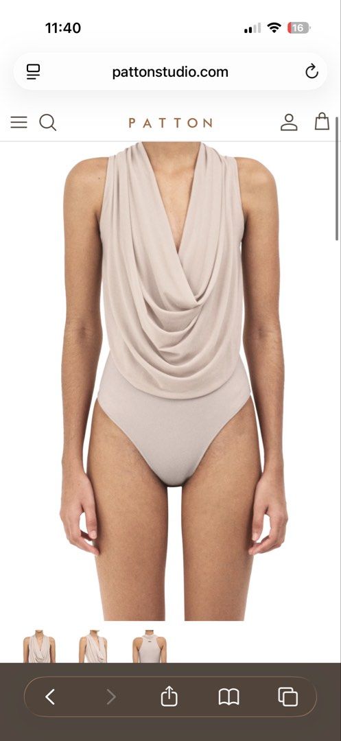 LOOKING For: PATTON Studio Cowl Neck Sleeveless Bodysuit (Category: Sleeveless) located in Las Pinas. Submitted by agsells (Listing ID 1440225820, Image 1). Description: LOOKING For: PATTON Studio Cowl Neck Sleeveless Bodysuit.