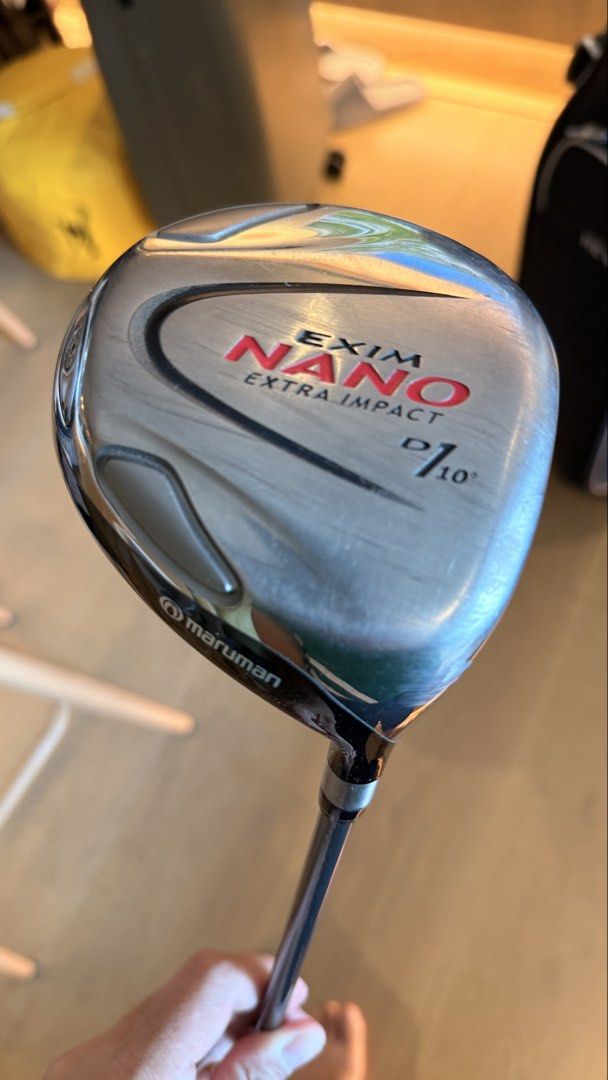 Maruman EXIM NANO EXTRA IMPACT D 10.0 Golf Driver (Category: Golf) located in Taguig. Submitted by migs121 (Listing ID 1440242729, Image 1). Description: - Maruman EXIM NANO EXTRA IMPACT D Driver - Loft: 10 degrees - Shaft Flex: R - Shaft Length: 45.25 inches - Includes original headcover - Ideal for improving your golf game - Sold as is - with some minor scuffs - Japanese brand and quality - titanium head - very light - RFS: decluttering golf eq