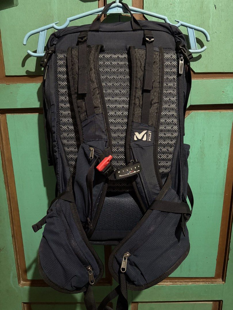 Millet Helium 26 Backpack Navy Blue Hiking Daypack (Category: Backpacks) located in Pasig City. Submitted by bitsoutdoor (Listing ID 1440299174, Image 2). Description: - Millet Helium 26 backpack in navy blue - Well used / Sign of usage / Zippers in front are sticky but working / pls manage your expectations / still peresentable.