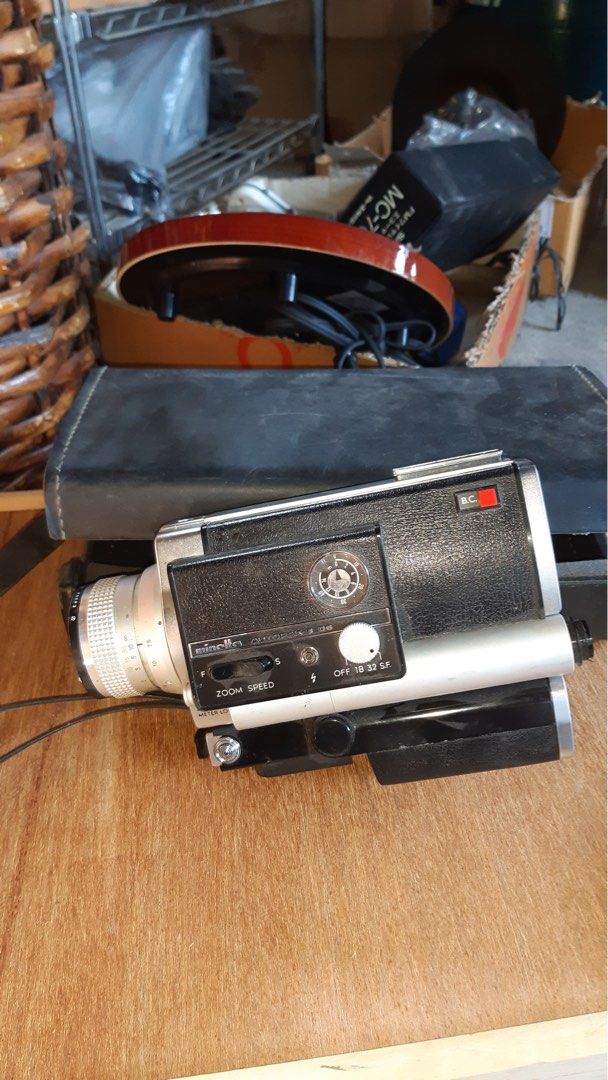 MINOLTA AUTOPAK VINTAGE VIDEOCAMERA (Category: Video Cameras) located in Camiling. Submitted by authpreloveditems (Listing ID 1440309860, Image 2). Description: Vintage Minolta Autopak D6 Super 8 movie camera - Manufactured in the 1970s - Features a 6x zoom lens - Includes a Rokkor f/1.8 8-50mm lens - Built-in light meter supports ASA 25-100 daylight and 40-160 tungsten film - Powered by four AA batteries - Uses standard Super 8 film cassettes - 