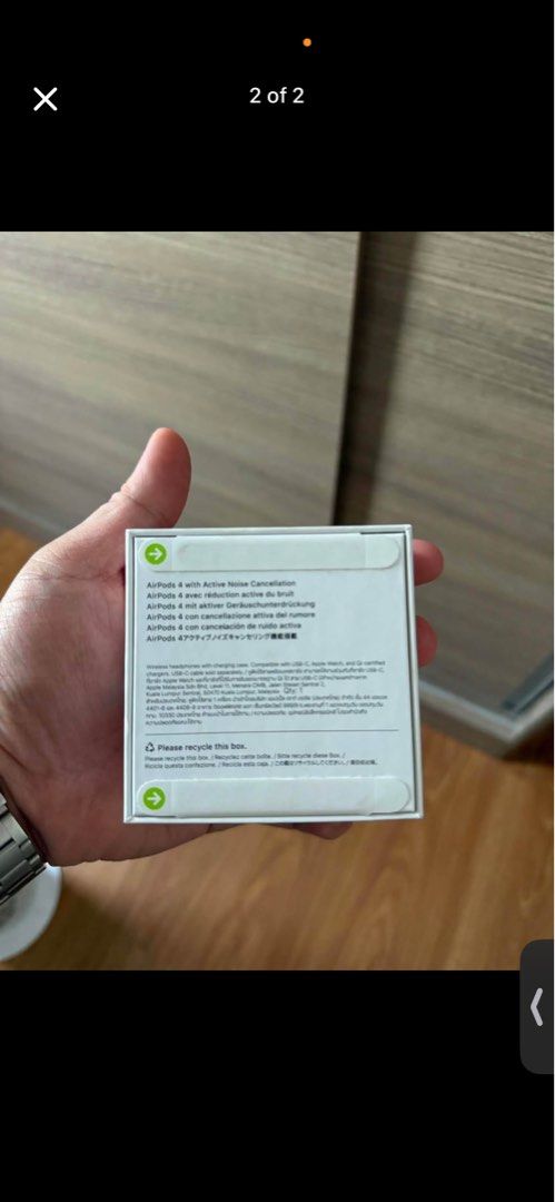 New airpods 4 with noise cancellation (Category: Earphones) located in Quezon City. Submitted by clothesloverph (Listing ID 1440332802, Image 2). Description: .