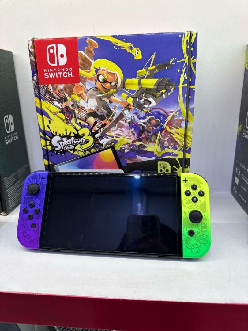 Nintendo Swith OLED Jailbroken (Category: Nintendo) located in Zamboanga. Submitted by quickwater_1ece7a (Listing ID 1440228183, Image 1). Description: Nintendo switch Oled with 1tb and 96 games included Accessories included -hard case -silicon joycon case -extra controller -hdmi dock port -with original charger and the price is negotiable if sure buyer.