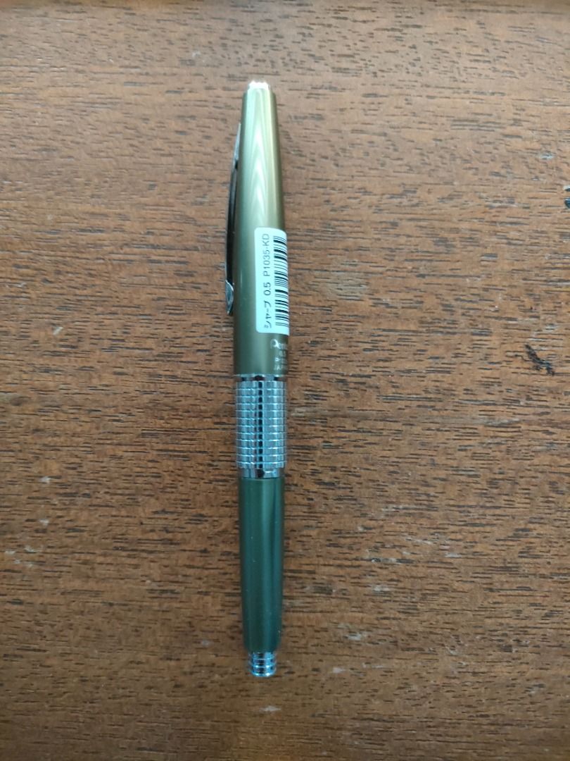Pentel Sharp Kerry Mechanical Pencil 0.5 mm (Olive Green) (Category: Stationery & School Supplies) located in Quezon City. Submitted by camillamo35491 (Listing ID 1440231036, Image 1). Description: Pentel Sharp Kerry Mechanical Pencil - Olive Green Condition: Like New. No flaws Lead Size: 0.5 mm Inclusions: x2 pieces of HB lead included MOP: BDO Bank Transfer, GCash MOD: Grab, Lalamove, LBC, Gogo Xpress (BUYER SHOULDERS SHIPPING FEE) Location: Qu