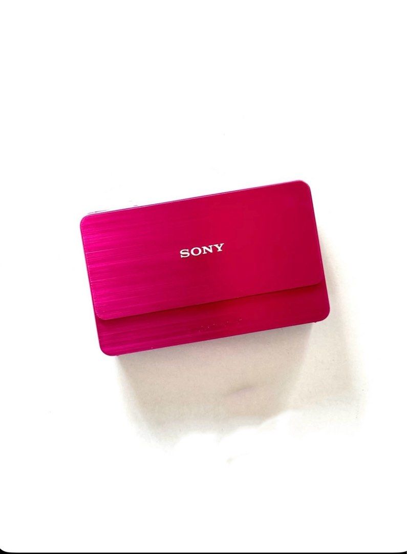 Pink Sony Cybershot DSC t700 (Category: Cameras) located in Calamba. Submitted by sonnyangel13 (Listing ID 1440328745, Image 1). Description: NO ISSUE, BODY CONDITION 9.7/10 About the cam: • touch screen, u can put emojis and doodle! • 10.1 mp & 8x zoom • Can take videos inclusions: battery original sony charger memory card card reader stylus pen beaded strap microfiber cloth MOP: - GCASH/BDO/GOTYME OPEN FOR VIDEOCALL TO CHECK THE PRODUCT, DM TO 