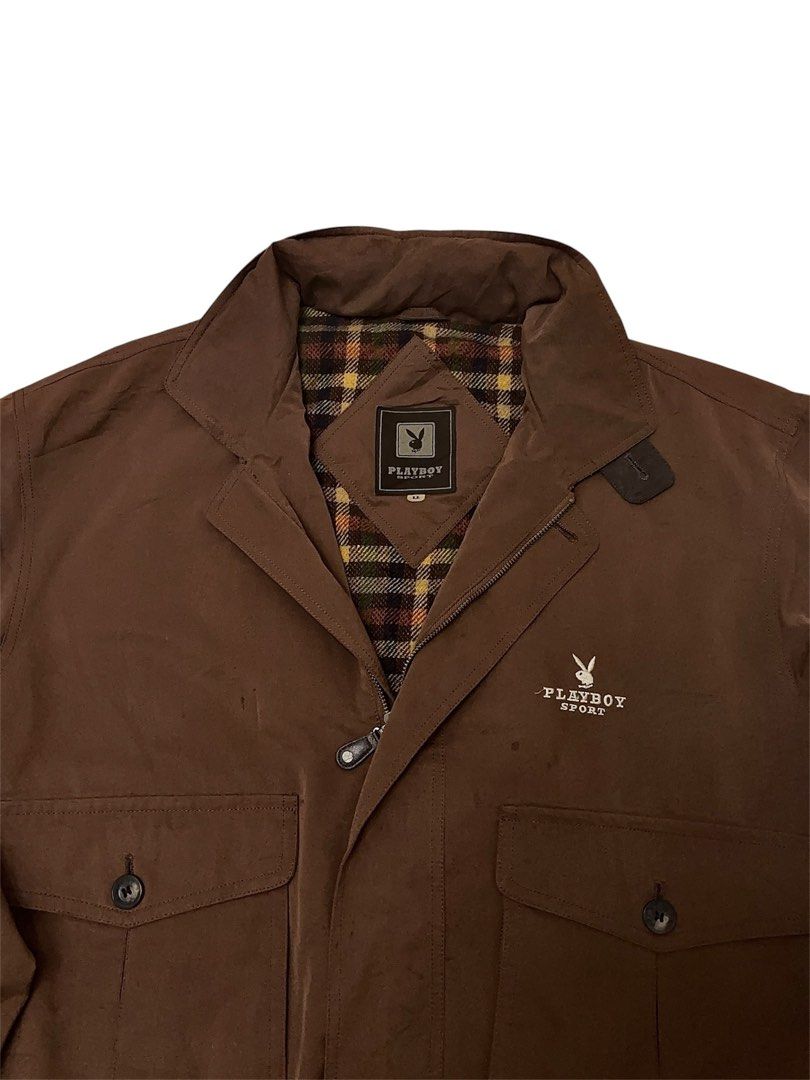 Playboy Sport Harrington Jacket (Category: Coats, Jackets and Outerwear) located in Lubao. Submitted by meekamill (Listing ID 1440372088, Image 2). Description: -with packable hood width: 25 length: 26 condition: 10/10 color may vary due to lighting .