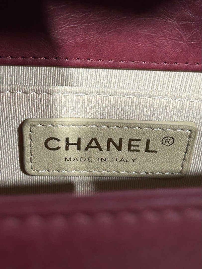 (Preloved) RARE PIECE - CC Leboy in Chevron (Category: Luxury Bags & Wallets) located in Manila. Submitted by rl_lux (Listing ID 1440330502, Image 3). Description: (Preloved) Rare piece - Chanel Leboy Has some minor flaws in the corner due to storage (See photos for reference) With Dustbag and Holo Intact (No Card).