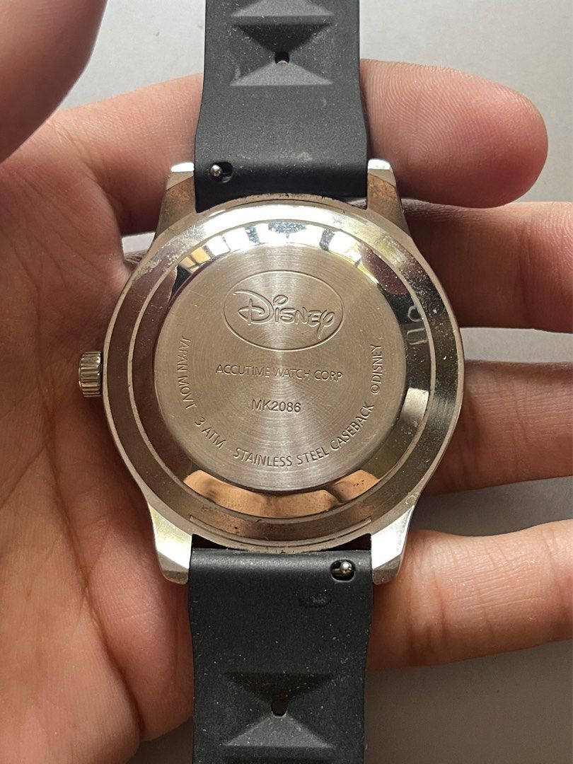 Rare Disney Mickey Mouse watch 44mm (Category: Men's Watches) located in Quezon City. Submitted by _qqq23 (Listing ID 1440267504, Image 3). Description: Rare Disney Mickey Mouse watch Bought in Hong Kong Disneyland Original Container included No scratches / dents Replacement Rubber Strap Size: 44mm x 14mm Loc: New Manila, QC.