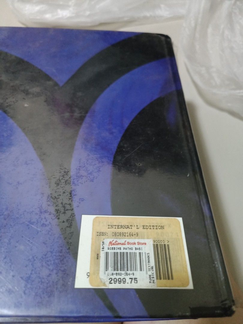 Robbins Pathologic Basis of Disease Sixth Edition Textbook (Category: Textbooks) located in Paranaque City. Submitted by jika_ (Listing ID 1440367026, Image 2). Description: - Robbins Pathologic Basis of Disease, Sixth Edition - International Edition - From NBS - Ideal reference for medical students - Cover and edges with some wear - Pages are clean and intact, no tears.