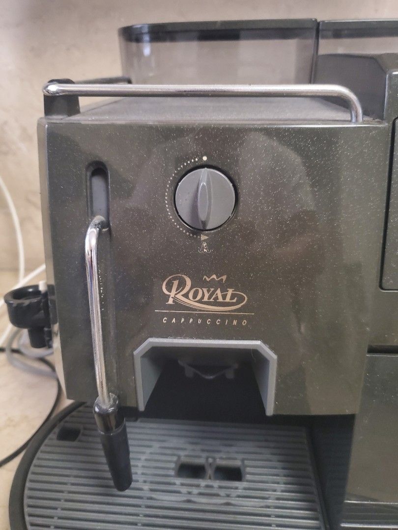 Saeco Royal Cappuccino Coffee Machine (Category: Coffee Machines & Makers) located in Paranaque City. Submitted by 247privateeye (Listing ID 1440305644, Image 3). Description: Used Saeco Royal Cappuccino coffee machine. Makes great espresso and cappuccinos. Has a built-in grinder and milk frother. Easy to use controls. Some signs of wear. Stored away. Powers on. No additional testing done. Being sold AS-IS. Pick up in Paranaque. .