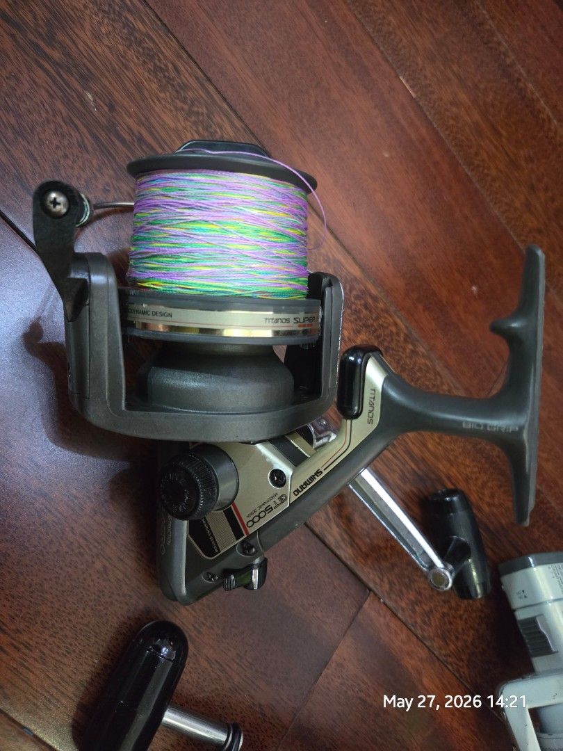 Shimano, Daiwa Fishing Reels (Category: Fishing) located in Quezon City. Submitted by irvinyow (Listing ID 1440256955, Image 2). Description: Items: Shimano Super aero GT5000 Titanos - 1,800 Daiwa Super GS 70 - 1,500 Sports Star SS 3000 - 800 Items are cleaned and lubricated. With included lines.