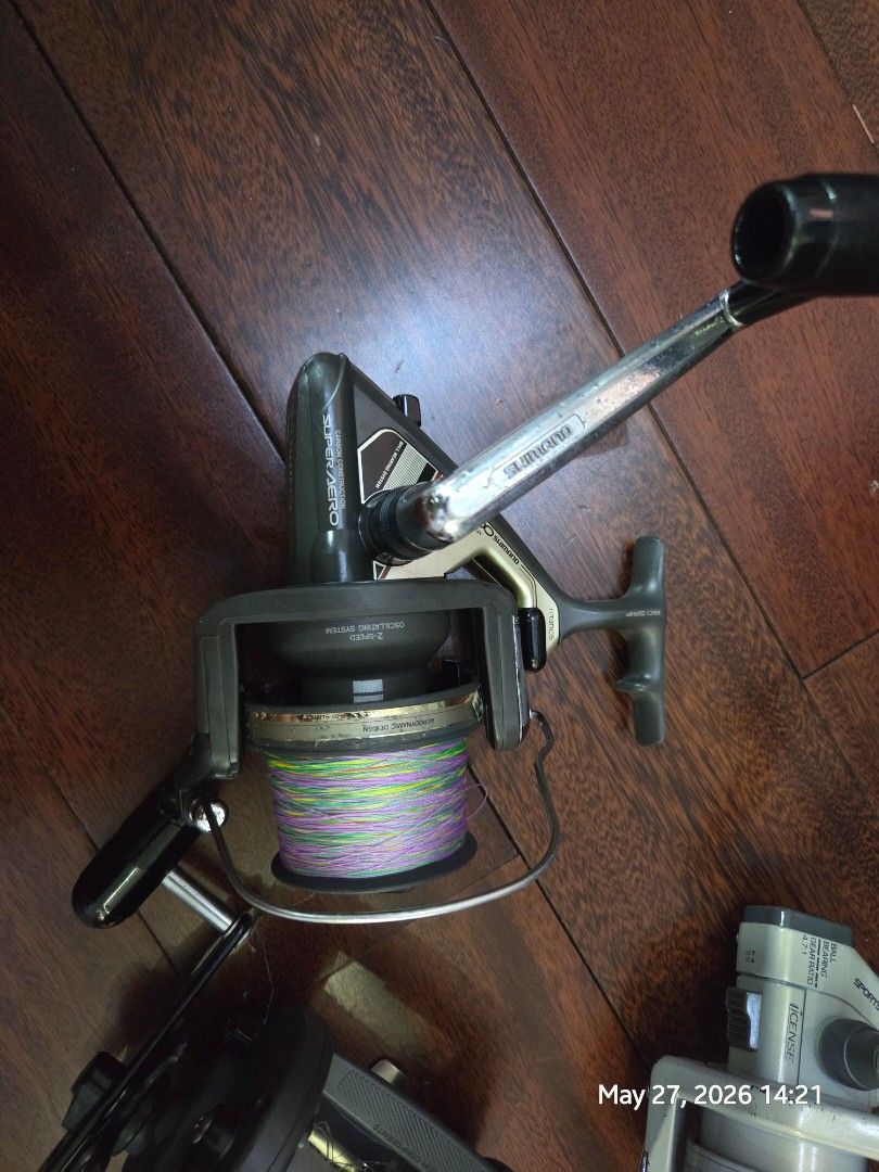 Shimano, Daiwa Fishing Reels (Category: Fishing) located in Quezon City. Submitted by irvinyow (Listing ID 1440256955, Image 3). Description: Items: Shimano Super aero GT5000 Titanos - 1,800 Daiwa Super GS 70 - 1,500 Sports Star SS 3000 - 800 Items are cleaned and lubricated. With included lines.