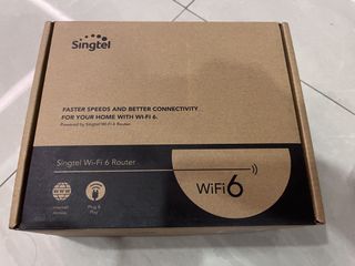 Linksys AX5400 WiFi 6 Router E9450 with Singtel Optical Network Router ...