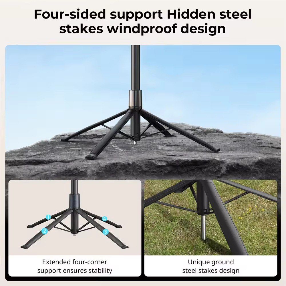 SmallRig Windproof Stabilizer Phone Tripod Selfie Stick (Category: Tripods & Monopods) located in Quezon City. Submitted by margaggonzalez (Listing ID 1440257716, Image 2). Description: • SmallRig 2-in-1 Tripod & Selfie Stick • Windproof design with hidden steel stakes for superior stability • Extended four-corner support for added security • Fits phones 2.5 to 3.8 inches wide • Supports cameras up to 1kg • Supports phones up to 0.5kg • Maximum h