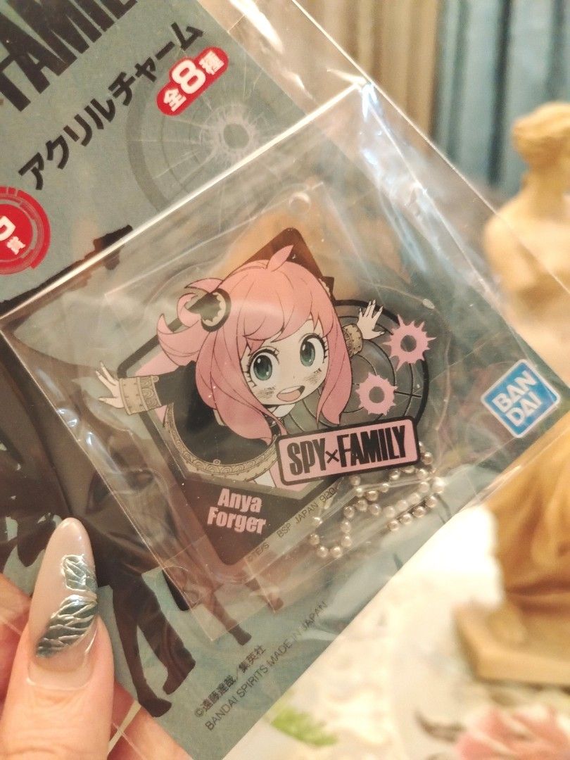 Spy × Family Anya Forger Bandai Ichiban Kuji Acrylic Keychain (Category: Toys & Games) located in San Fernando. Submitted by jpmarketplace2023 (Listing ID 1440299791, Image 2). Description: 💚 All items are authentic from Japan. 💛 MOP: GCash (❌️ GCash Protect) 🩵 MOD: LBC only (❌️ S. Checkout, COD, COP) 💙 Meet-up: Vista Mall, San Fernando, Pampanga 💜 All items are on-hand. 🧡 First to pay gets the item first. ❤️ Breakable items are packed with