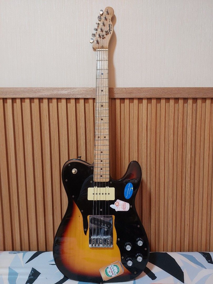 Squier Vintage Modified Telecaster Custom Sunburst (Category: Musical Instruments) located in Cainta. Submitted by 04leafcl32889 (Listing ID 1440382698, Image 2). Description: 2010 model negotiable i was able to use her on a gig in 2025 :)) - Bridge pickup: Kinman HX - Neck pickup: P90 - Tuners: Gotoh Japan tuners - Gig bag included rfs: di na nagagamit.