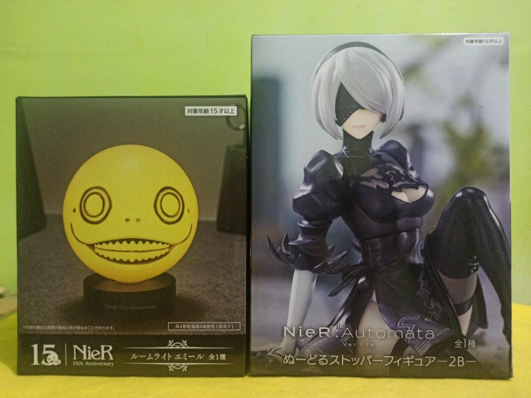 Taito Emil Room Light & FuRyu 2B Noodle Stopper - NieR Replicant/Automata (Category: Toys & Games) located in Pasig City. Submitted by soulscyther (Listing ID 1440301432, Image 1). Description: ✨Taito NieR 15th Anniversary Emil Room Light ✨FuRyu NieR Automata 2B Noodle Stopper ₱1300 each ₱2500 for set 🔸💯 authentic & brand new 🔸Mint-In-Box (MIB) conditions 🔸from the videogame series NieR Replicant/Automata ON-HAND ITEMS ❗RARE FIGURES❗ 💳 Open 