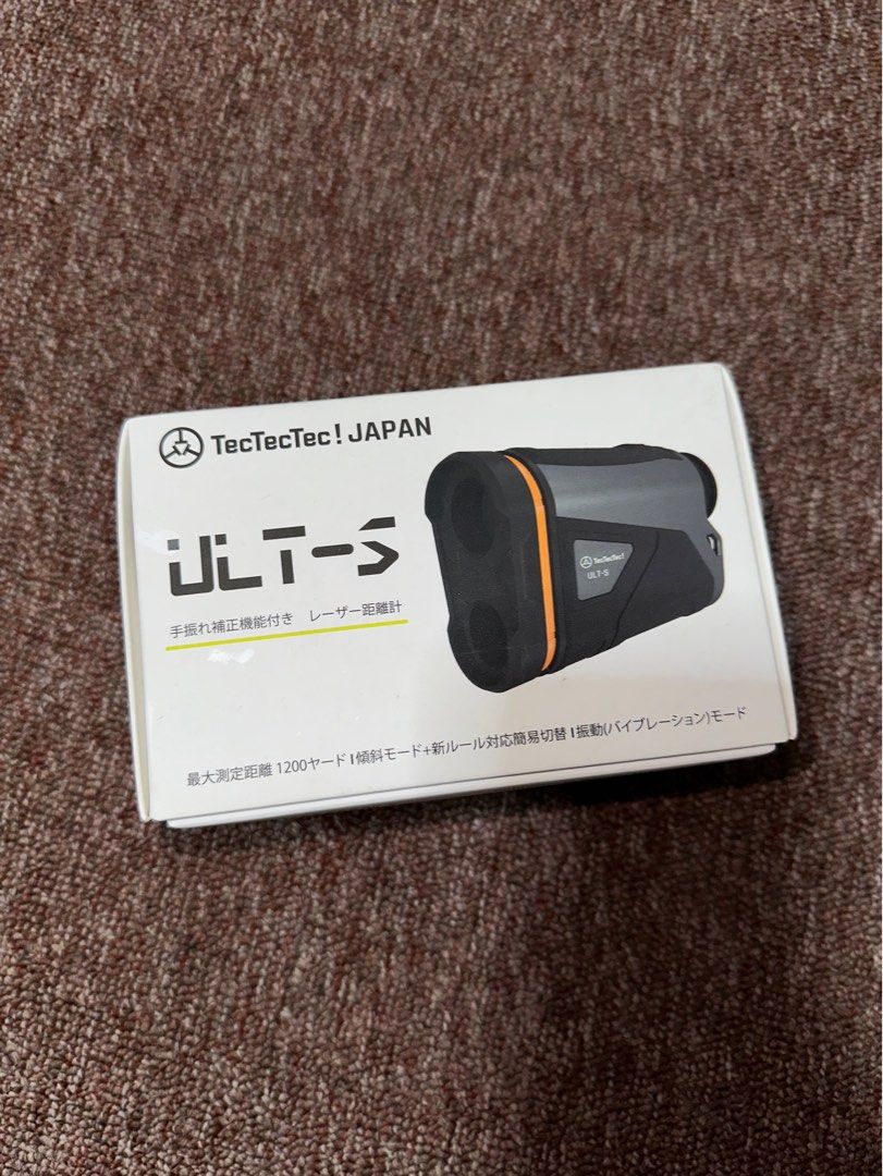 TecTecTec Golf Range ULT-S Rangefinder (Category: Golf) located in Angeles City. Submitted by sageandolive (Listing ID 1440372980, Image 1). Description: - range up to 1000 yards - pin lock: up to 450 yards - speed: around 0.3 seconds reading - feature: optical image stabilization (OIS) - helps if your hands shake - vibration when you lock into the flag - slope mode (can turn off for tournaments) - accuracy: about ±1 yard - original price: $369.9