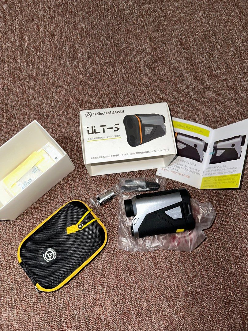 TecTecTec Golf Range ULT-S Rangefinder (Category: Golf) located in Angeles City. Submitted by sageandolive (Listing ID 1440372980, Image 3). Description: - range up to 1000 yards - pin lock: up to 450 yards - speed: around 0.3 seconds reading - feature: optical image stabilization (OIS) - helps if your hands shake - vibration when you lock into the flag - slope mode (can turn off for tournaments) - accuracy: about ±1 yard - original price: $369.9
