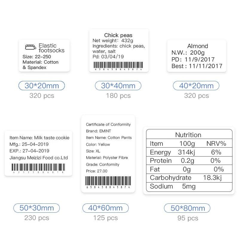 Thermal Label Sticker Paper Printable White 20-50mm Width (Category: Printers, Scanners & Copiers) located in Manila. Submitted by abot.ph.17846 (Listing ID 1440262187, Image 3). Description: ✅Brand: Niimbot ✅Name: Self-adhesive thermal label paper ✅Length: 7.5-8 meters ✅Weight: about 70g ✅Applicable printer: B21/B3S/B203 ✅Label paper characteristics: Oil-proof, scratch-proof, anti-tear, no glue ✅Supported languages: Chinese, Japanese, Korean, En