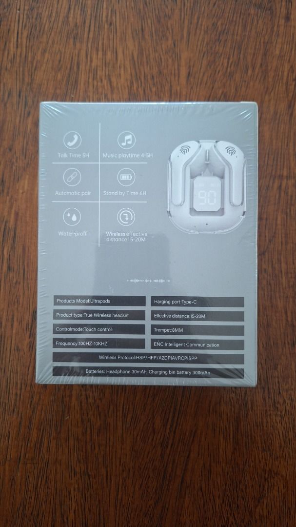 Ultrapods Max True Wireless 5.3 Bluetooth Earphones with Charging Case (Category: Earphones) located in Paranaque City. Submitted by eweze8 (Listing ID 1440244382, Image 2). Description: Please check the pics! WYSIWYG! =) Ultrapods Max True Wireless 5.3 - NEW / SEALED RFS: Decluttering. Payment: Gcash Shipping: Buyer shoulders shipping fee thru LBC. Pickup: Buyer shoulders pickup fee Lalamove / Grab / Etc..