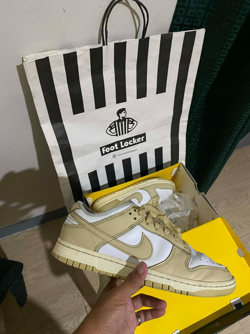 Used Nike Dunk Low 'Team Gold' (Category: Sneakers) located in General Mariano Alvarez. Submitted by decluttersed (Listing ID 1440308045, Image 1). Description: For Sale / Trade Used Nike Dunk Low 'Team Gold' Price: P1,000 Only below market/retail Size: 9 US Condi: 7/10 Local Release Used Good (Drags & Dirt) Comes with Replacement Box Can trade to your size 9-10 Sneaker add 1k value Loc: Dasmarinas, Cavite.