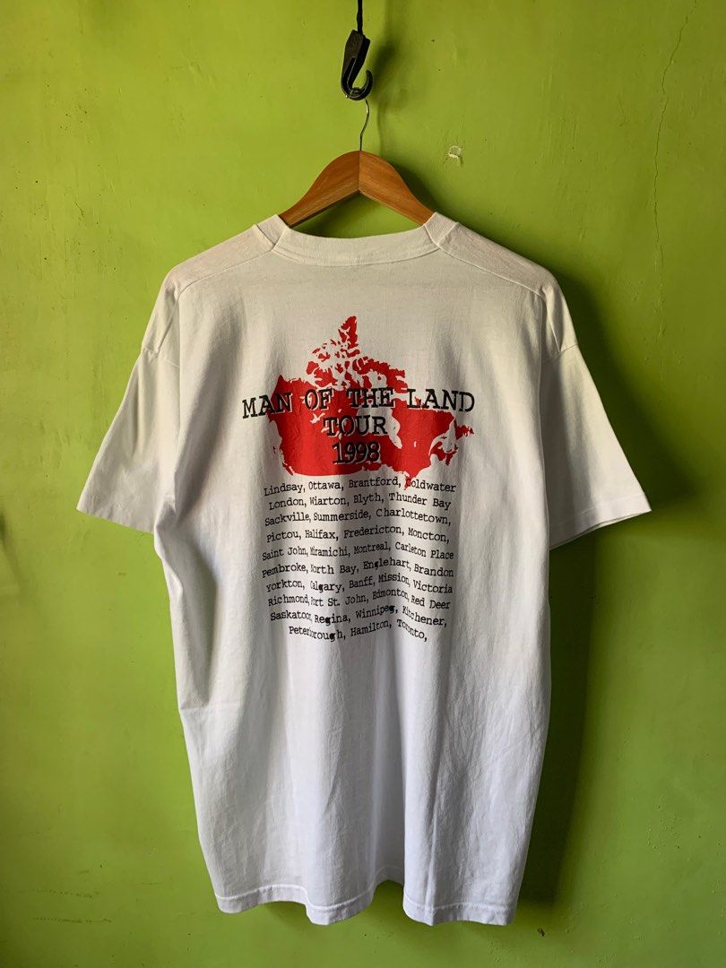 Vintage 1998 Stompin Tom tour tee (Category: Tshirts & Polo Shirts ) located in Cagayan de Oro. Submitted by premium_thrifts (Listing ID 1440296185, Image 3). Description: White colorway. Good condition. Issues: none - MEASUREMENTS: L30" x W23.5" 21.5" (shoulder to shoulder) 8" (sleeve length) Fits XL Add shipping fee (via JRS or J&T).