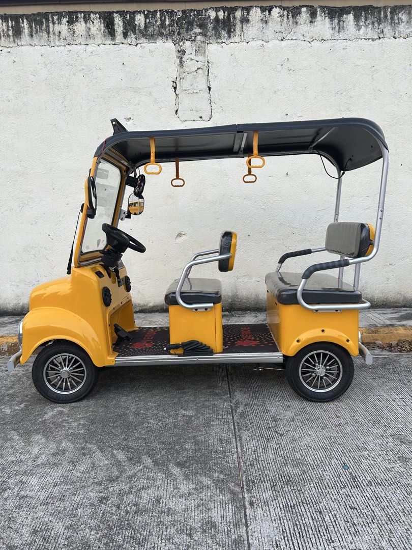 Vintage Retro 4 wheels ebike (Category: Bicycles) located in Manila. Submitted by jo.yu1223 (Listing ID 1440382937, Image 2). Description: • 2000W motor • 60V45AH Battery • 4-5 seats • Anti theft alarm • wiper • crownlight • side mirror signal light • hazard • dashcam • big compartment • tubeless tires • bluetooth speaker built in • back signal light • under light • handle passenger • drumbrake • foot brake • handbrake • horn • mini fan.