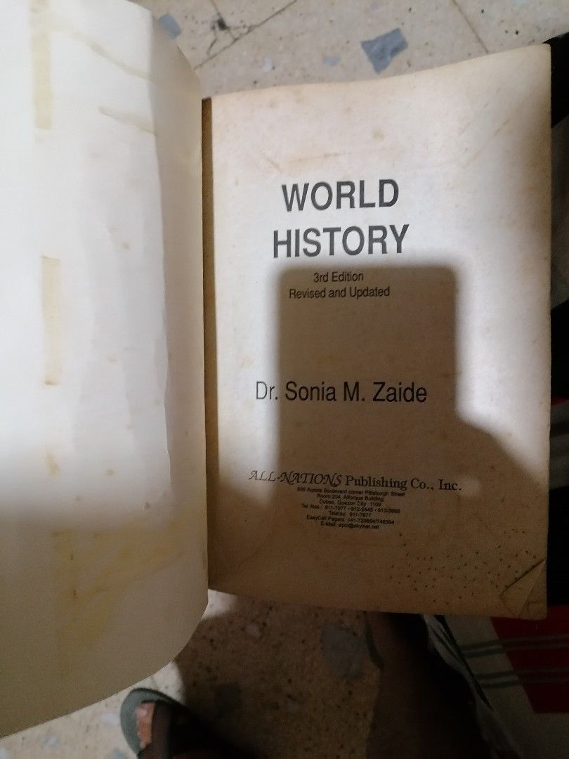 World History, Third Edition (Category: Textbooks) located in Makati City. Submitted by booksbymarvin (Listing ID 1438634199, Image 2). Description: For sale Paperback. In good condition MOD, MOP: LBC GRAB, GCASH, BPI.